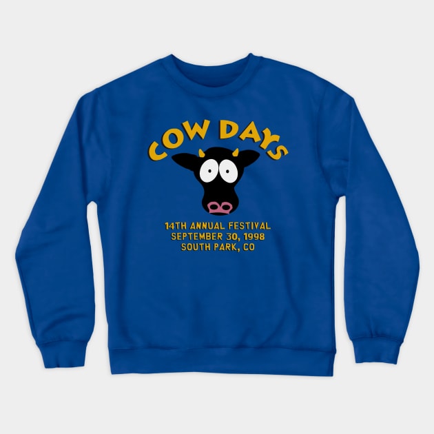 Cow Days '98 Crewneck Sweatshirt by JoshG
